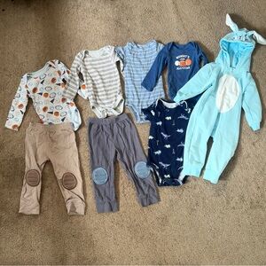 Bundle of Carters 12-18 months baby boys clothing lot easter bunny